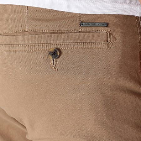 Paname Brothers - Bary Slim Chino Korte Broek Bruin