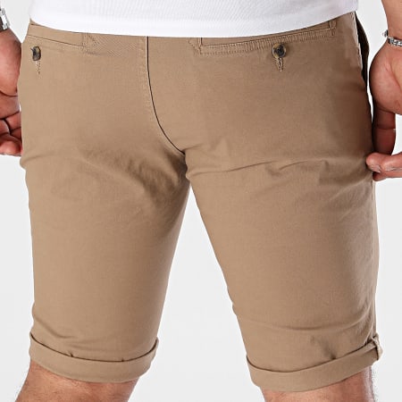 Paname Brothers - Bary Slim Chino Shorts Marrone