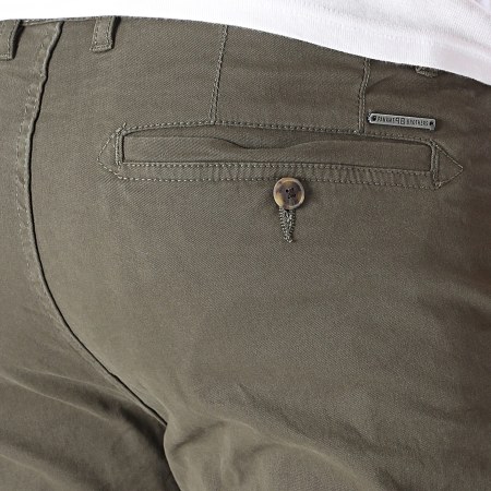 Paname Brothers - Bary Slim Chino Shorts Khaki Verde