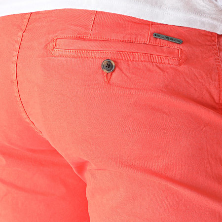 Paname Brothers - Bary Slim Chino Shorts Arancione Corallo