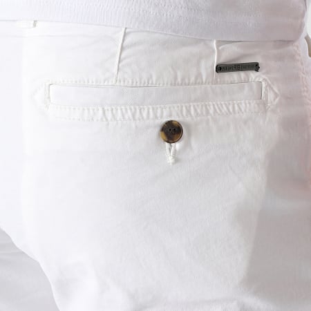 Paname Brothers - Bary Slim Chino Shorts Bianco