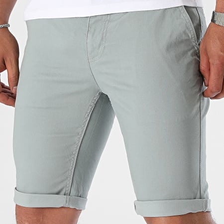 Paname Brothers - Bary Slim Chino Shorts Gris