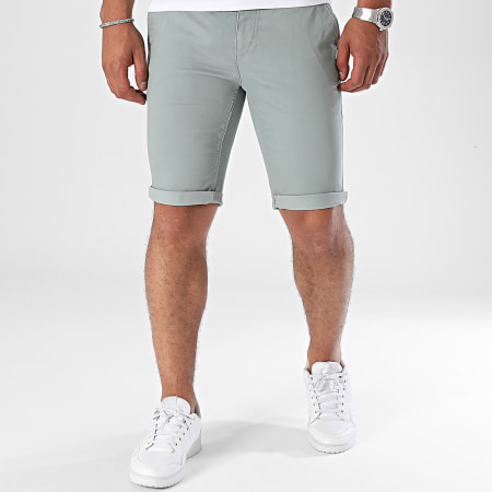 Paname Brothers - Bary Slim Chino Shorts Grigio