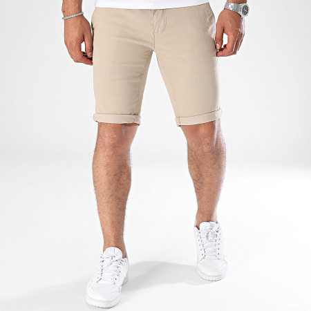 Paname Brothers - Slim Chino Korte Broek Bary Beige