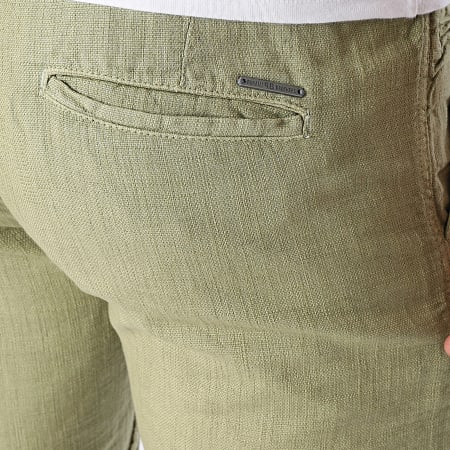 Paname Brothers - Bravo Chino Korte Broek Khaki Groen