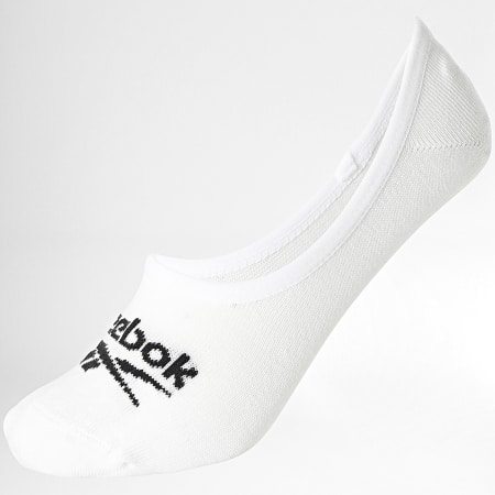 Reebok - Confezione da 3 paia di calzini invisibili R0351 Bianco Grigio Heather Nero