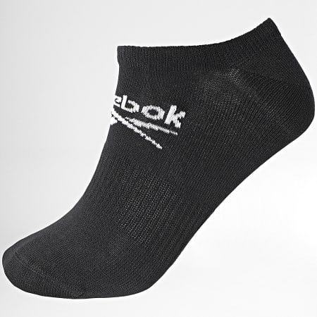 Reebok - Confezione da 3 paia di calze invisibili R0353 nero