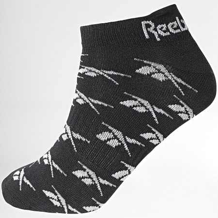 Reebok - Confezione da 3 paia di calzini invisibili R0370 nero bianco