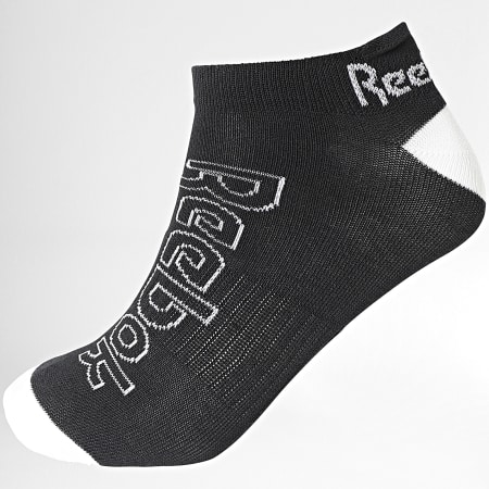 Reebok - Confezione da 3 paia di calzini invisibili R0370 nero bianco