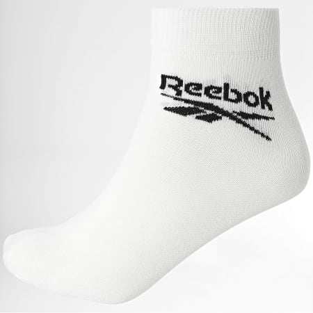 Reebok - 3 paia di calzini R0429 Bianco Grigio Heather Nero