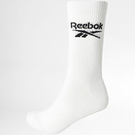 Reebok - 3 paia di calzini R0452 Bianco Grigio Heather Nero
