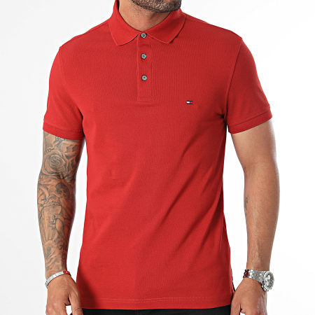 Tommy Hilfiger - Polo Slim a maniche corte 1985 7771 Rosso