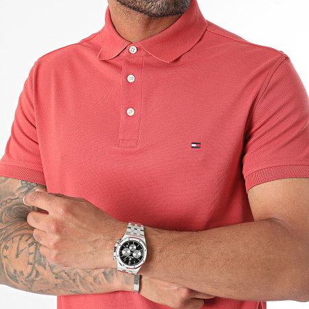 Tommy Hilfiger - Polo manica corta Slim 1985 7771 Brick