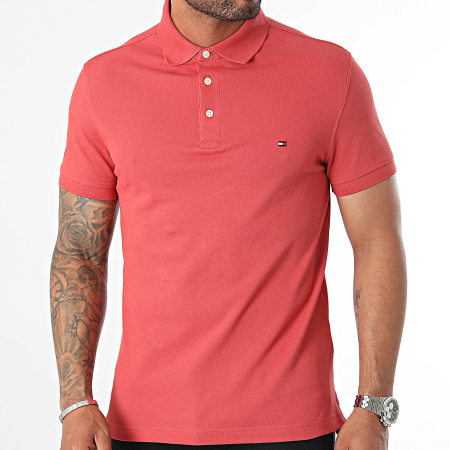 Tommy Hilfiger - Polo manica corta Slim 1985 7771 Brick