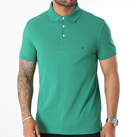 Tommy Hilfiger - Polo manica corta Slim 1985 7771 Verde