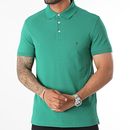 Tommy Hilfiger - Polo manica corta Slim 1985 7771 Verde