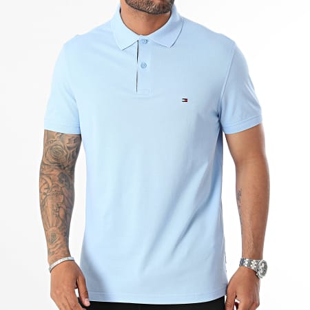 Tommy Hilfiger - Under Placket Flag Polo a manica corta 1684 Azzurro