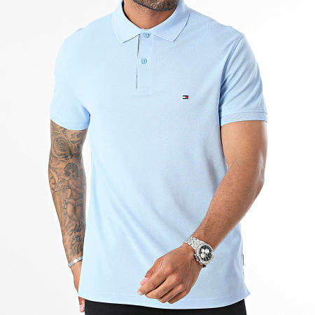 Tommy Hilfiger - Under Placket Flag Polo a manica corta 1684 Azzurro