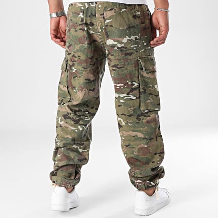 2Y Premium - Khaki groene camouflage spijkerbroek