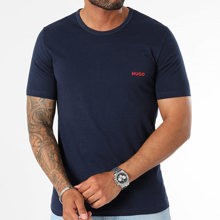 HUGO - Lot De 3 Tee Shirts 50480088 Blanc Bleu Clair Bleu Marine