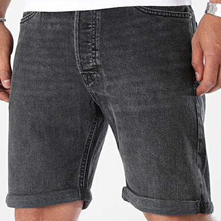 Jack And Jones - Chris Original Jean Korte Broek Zwart