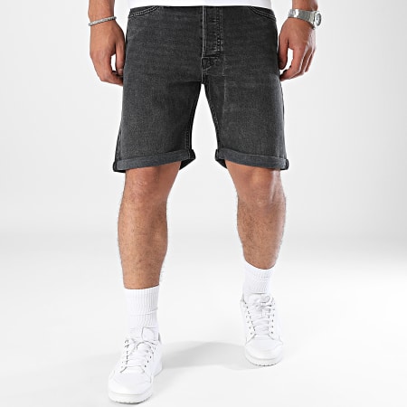 Jack And Jones - Chris Original Jean Shorts Negro