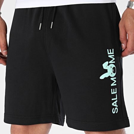 Sale Môme Paris - Pantaloncini da jogging Heritage Edition Rabbit Nero Verde Menta