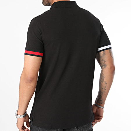 Tommy Hilfiger - Slim Vlagmanchet Polo 5601 Zwart