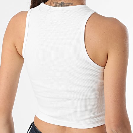 Adidas Originals - Canotta Ess Rib Crop Donna IY9648 Bianco