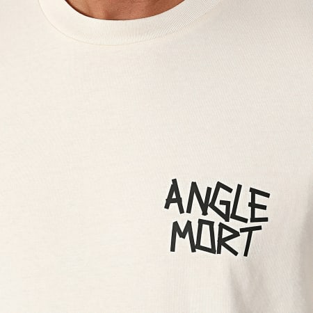 Angle Mort - Conjunto de camiseta y pantalón corto Palmarès Edition Beige Negro