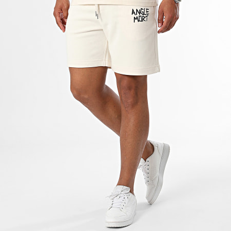 Angle Mort - Set di maglietta e pantaloncini da jogging Palmarès Edition beige e nero