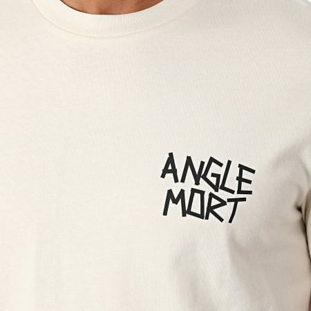 Angle Mort - Set di maglietta e pantaloncini da jogging beige e nero con angolo di morte