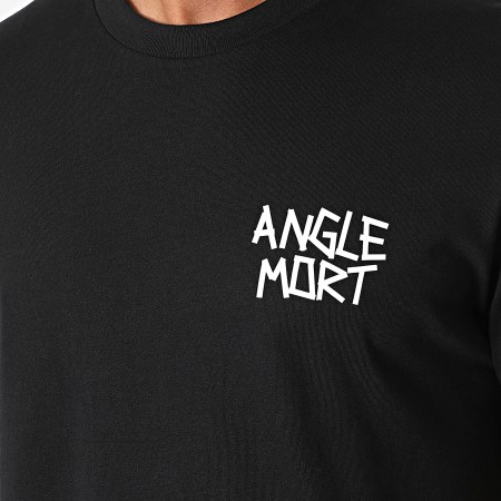 Angle Mort - Set di maglietta e pantaloncini da jogging con angolo della morte in bianco e nero
