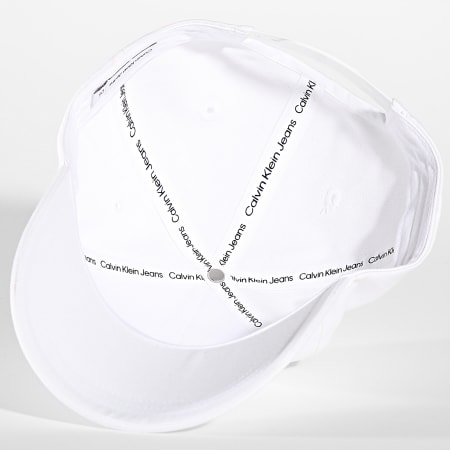 Calvin Klein - Casquette Mono Logo Print 2140 Blanc