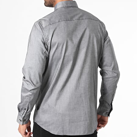 Calvin Klein - Camicia a maniche lunghe Oxford Stretch Regular Fit 3212 Grigio antracite