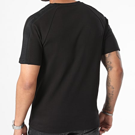 Calvin Klein - T-shirt met strepen logoband 3066 zwart