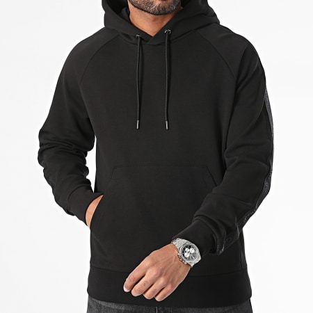 Calvin Klein - Sweat Capuche Logo Tape 3093 Noir