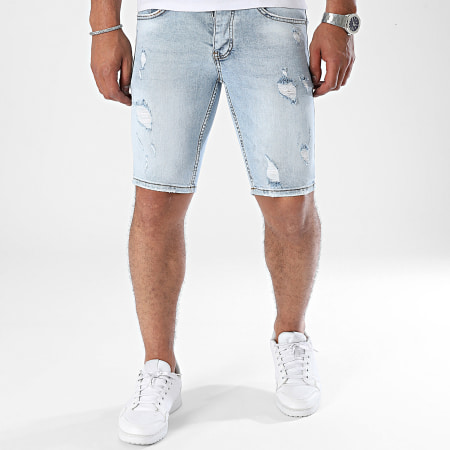 Classic Series - Blauw gewassen Jean Shorts