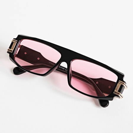 Frilivin - Lunettes De Soleil Rose Noir