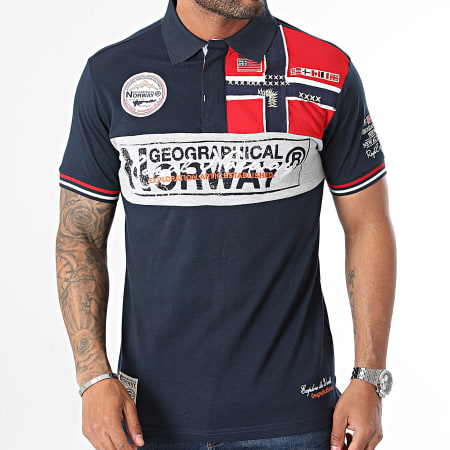 Geographical Norway - Polo a maniche corte Navy