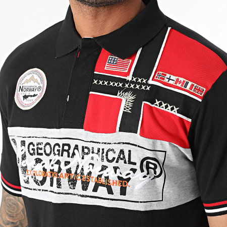 Geographical Norway - Poloshirt met korte mouwen Zwart