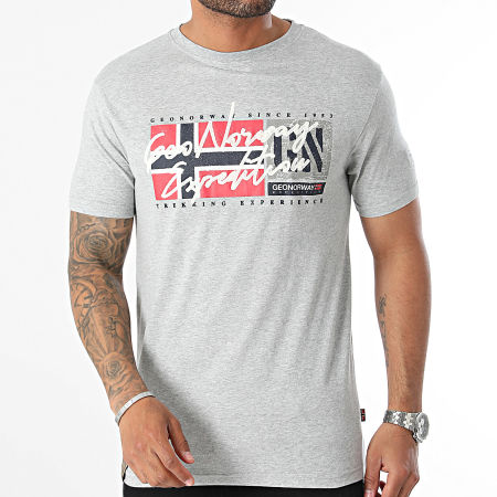 Geographical Norway - Tee Shirt Gris Chiné