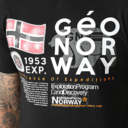 Geographical Norway - Zwart T-shirt