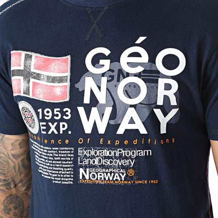 Geographical Norway - Maglietta blu navy