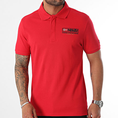 Geographical Norway - Polo manica corta rossa