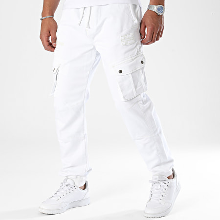 Geographical Norway - Pantaloni Palombo Cargo Bianco