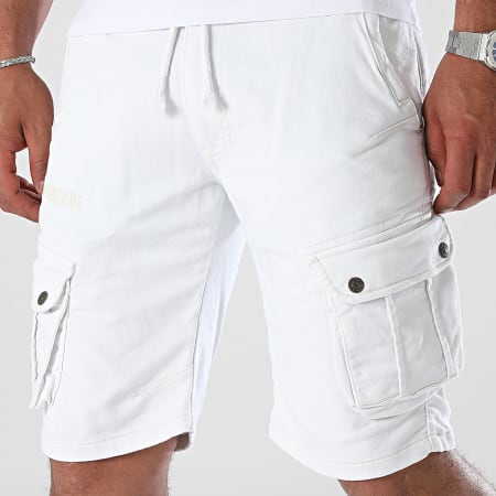 Geographical Norway - Pantaloncini Palombo Cargo Bianco