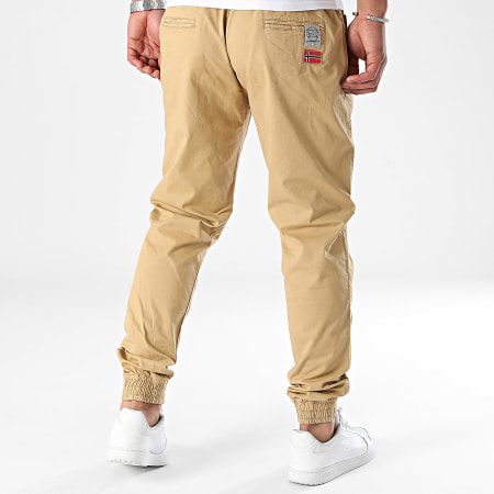 Geographical Norway - Pantalón Jogger Pomy Beige Oscuro