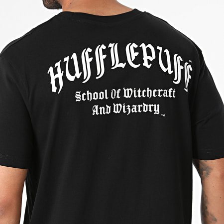 Harry Potter - Maglietta oversize Hufflepuff nero