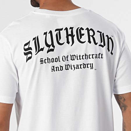 Harry Potter - Camiseta Slytherin Oversize Blanca